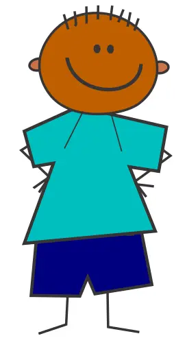 Boy in blue