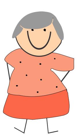 Funny grandmother