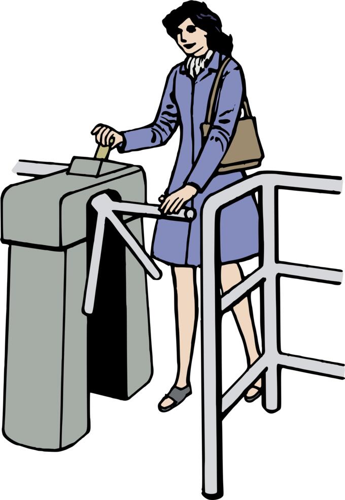 Lady entering