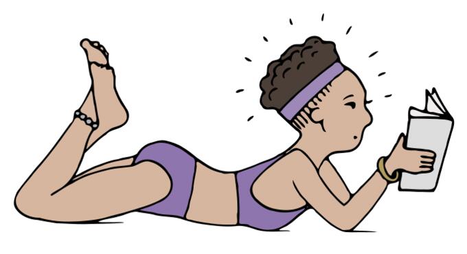 Girl sunbathing
