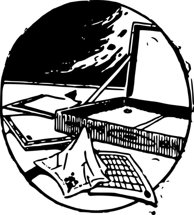 Opened briefcase