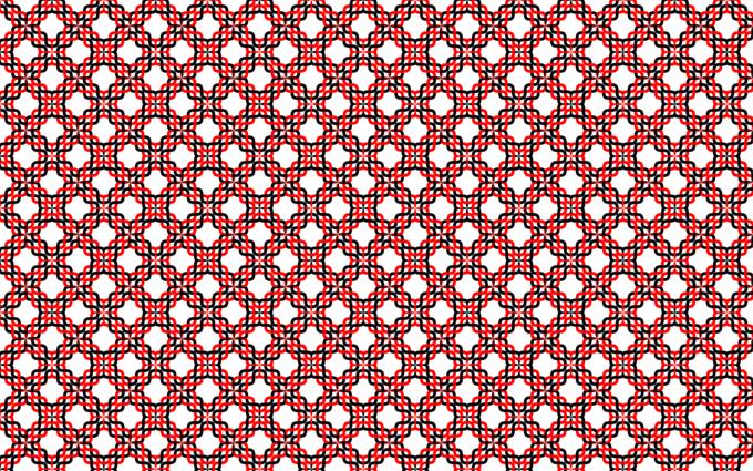 Red intertwined pattern