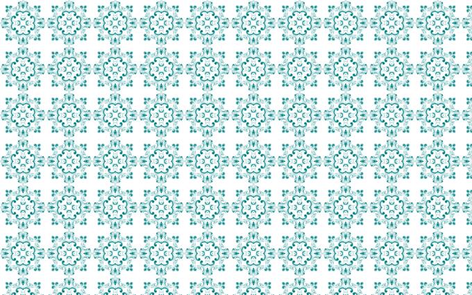 Blue flowery pattern image