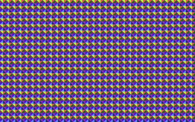 Triangular colorful pattern