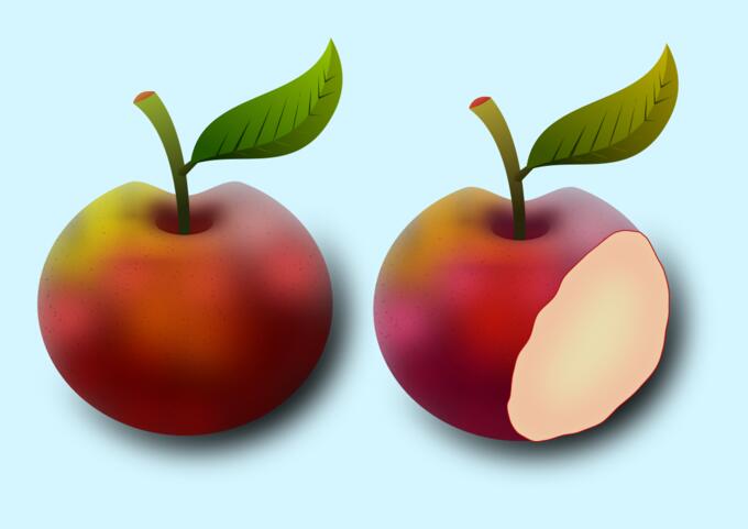 Two apples image