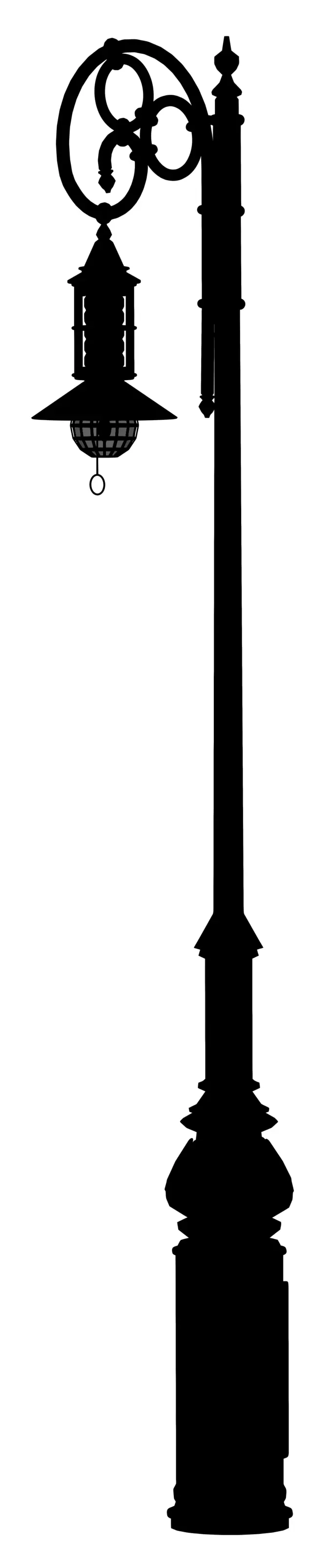 Vintage lamp silhouette