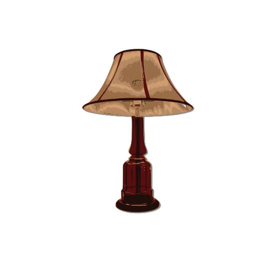 Brown table lamp