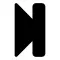 Forward and pause icon