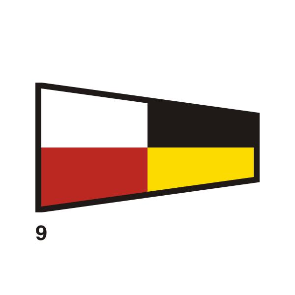 Colored nautical flag