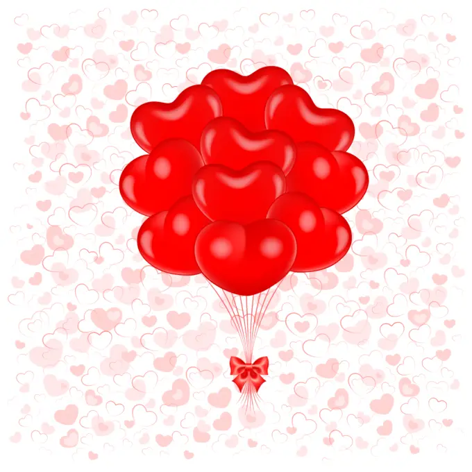 Heart balloons