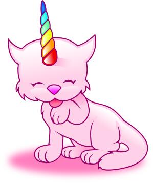 Rainbow caticorn