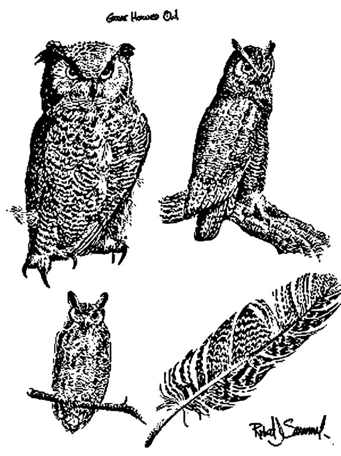 Great horned owls