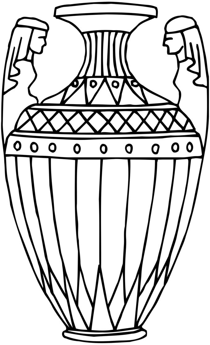 Black and white vase