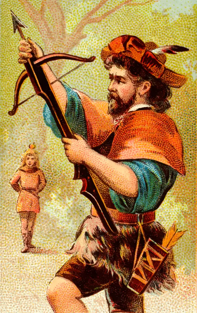 Man with bow and arrow
