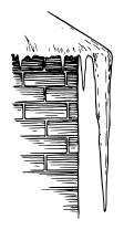 Icicle line art