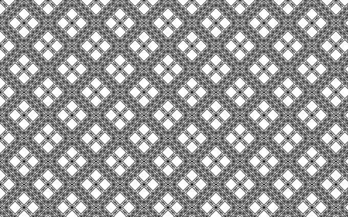 Black and white ornamental design