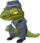 Dressed-up dinosaur
