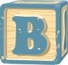 Letter block B