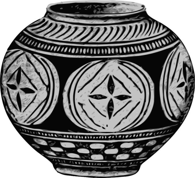 Gray vase image