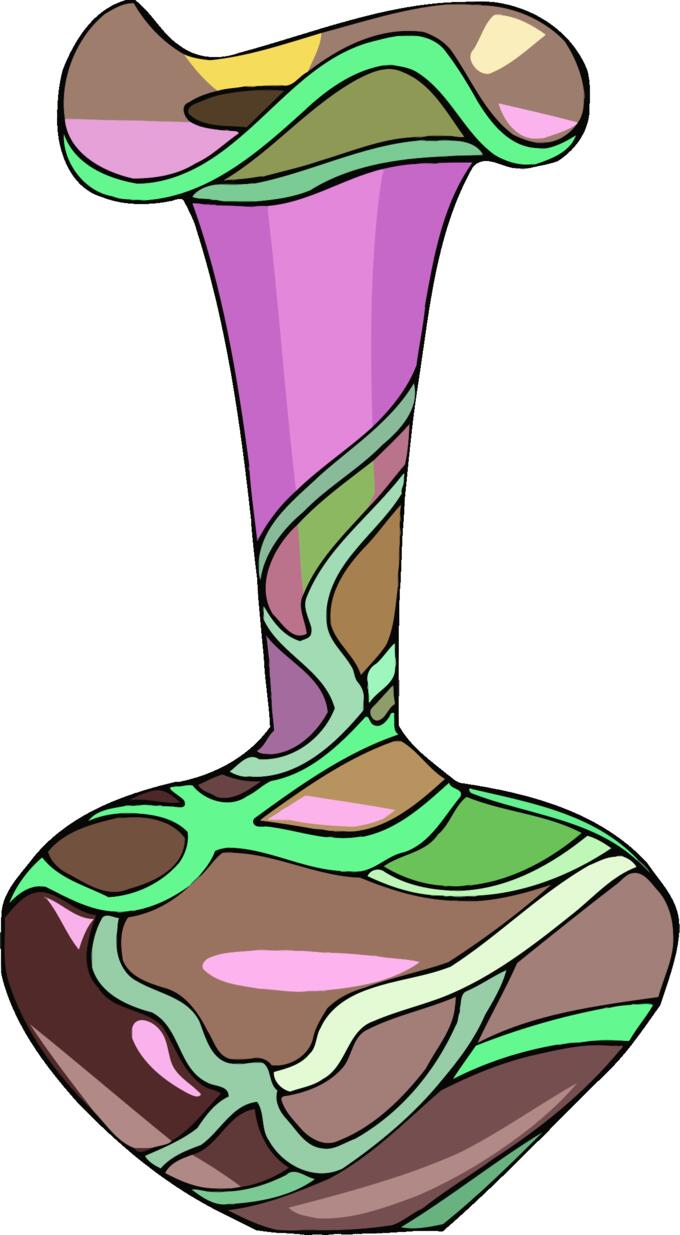 Coloredl vase sketch