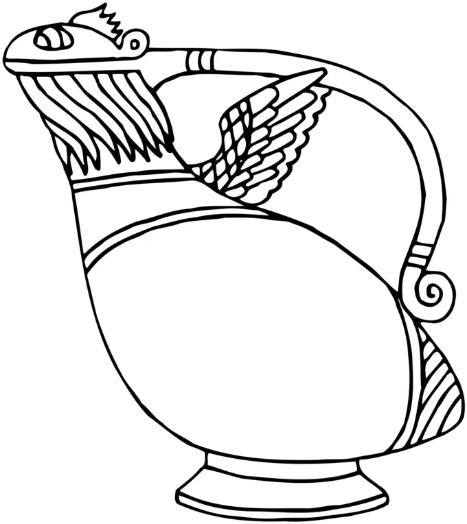 Vase drawing image