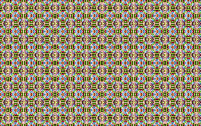 Chromatic geometric pattern
