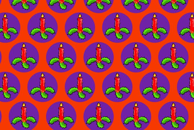 Christmas candles wallpaper