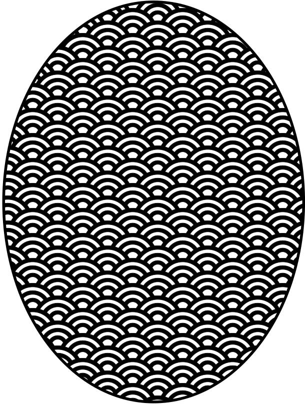 Patterned egg image