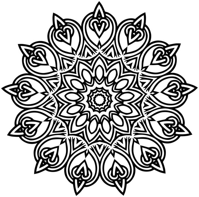 Interlocking flower design