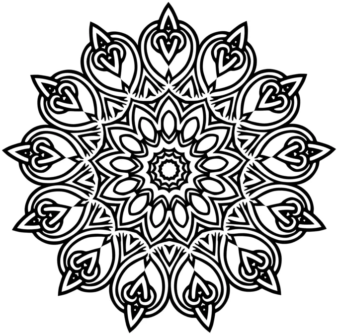 Interlocking flower design