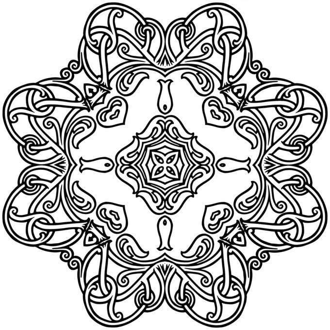 Flowery geometric symbol