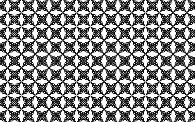 Interlocking geometric pattern