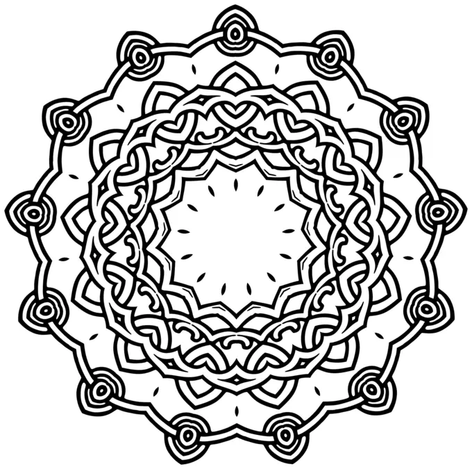 Geometrical flower image