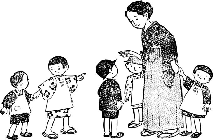 Mama and many kids