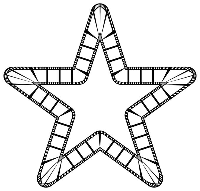 Film strip and star