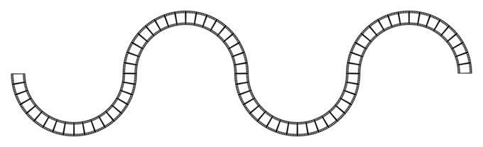 Film strip and worm