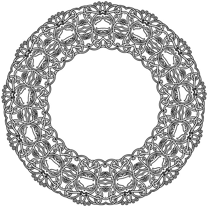 Interlocking decorative circle