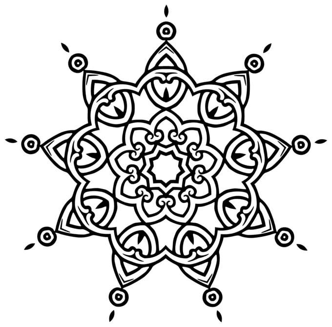 Floral interlocking decor