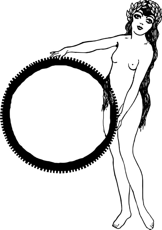 Lady with hoop