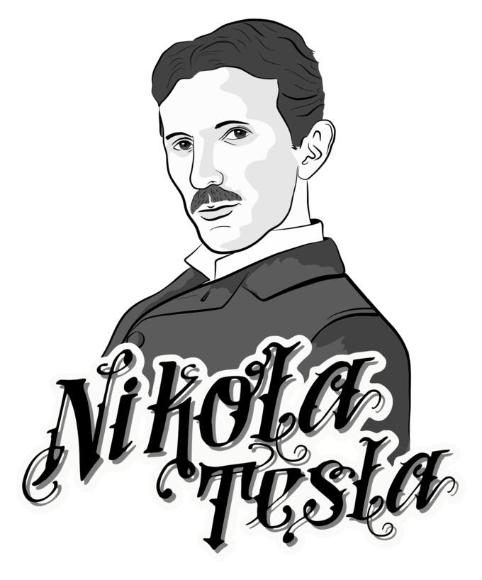 Nikola Tesla's portrait