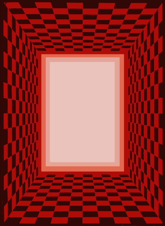 Red checked Frame