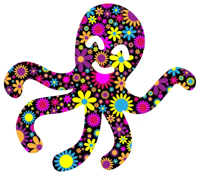 Floral octopus
