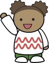 Kid waving