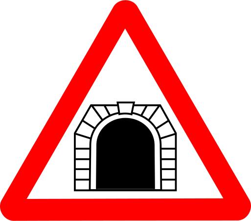 Road sign tunnel