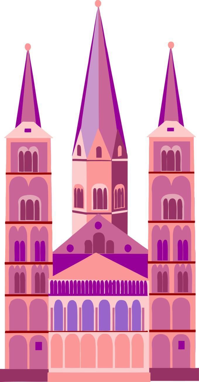 Pink church image