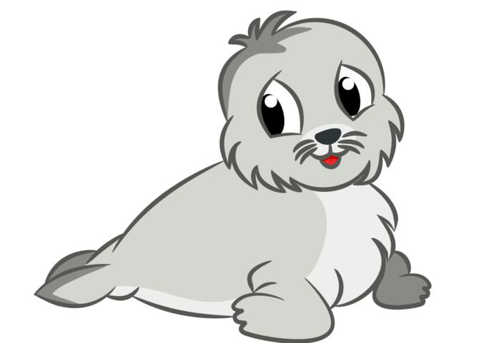 Baby seal drawing