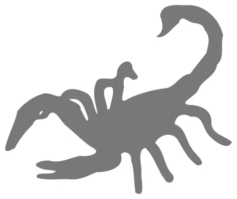 Scorpion silhouette image