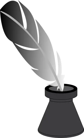 Quill and inkwell image