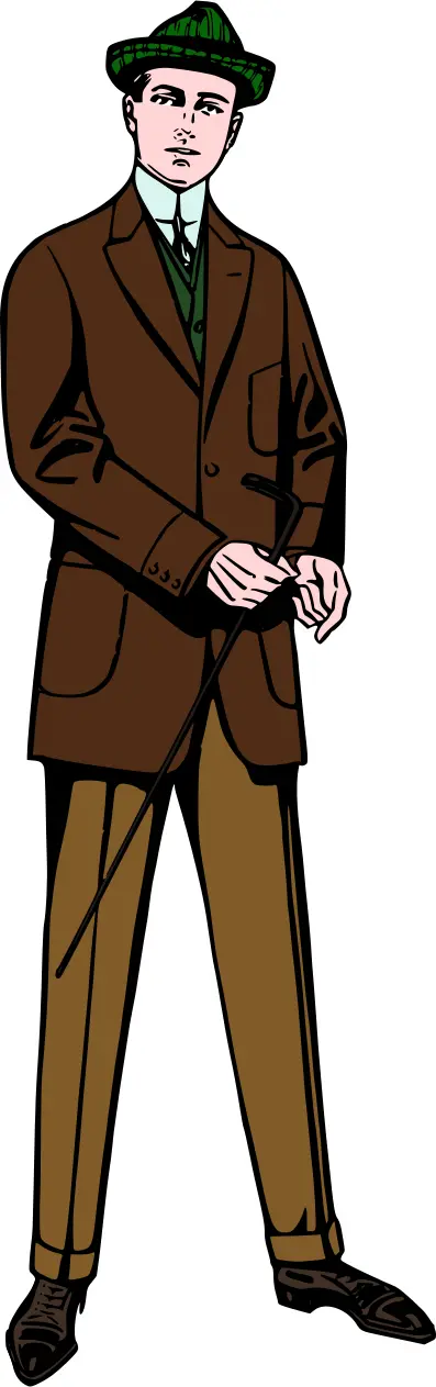 Man in brown suit