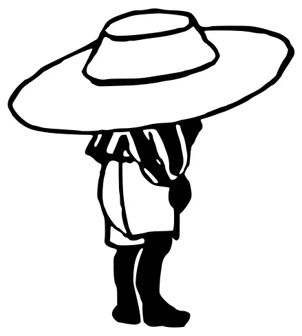 Child with large hat